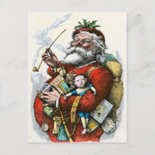 Le Père Noël vintage Postcard