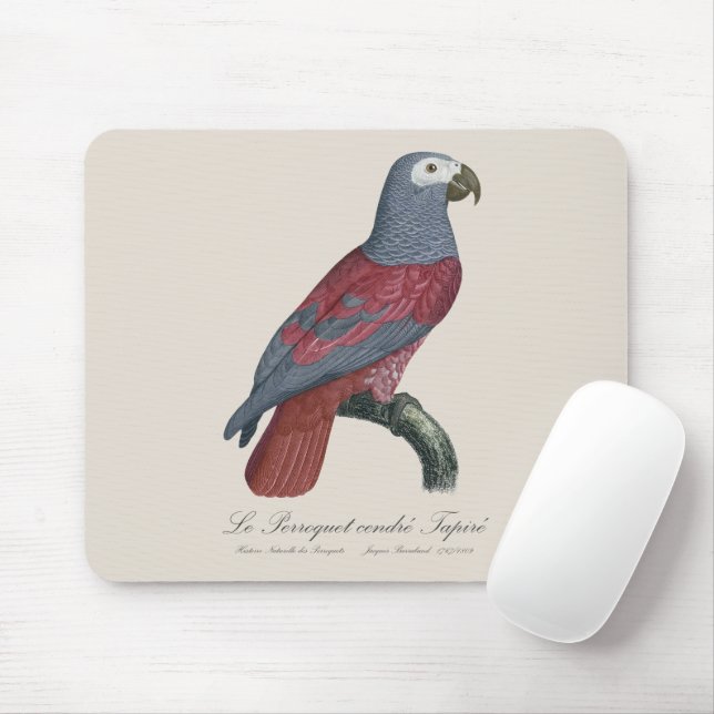 Le Perroquet cendre Tapire  Mouse Mat (With Mouse)