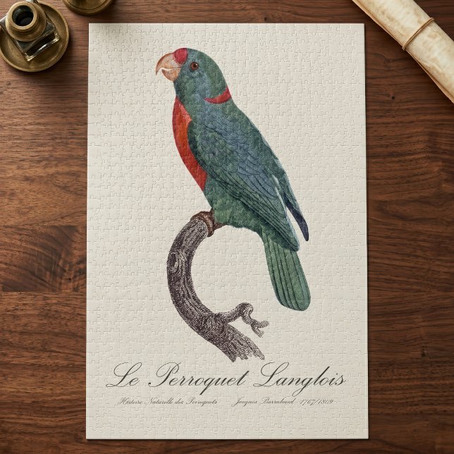 Le Perroquet Langlois by Jacques Barraband Jigsaw Puzzle (Le Perroquet Langlois by Jacques Barraband. Jigsaw Puzzle)