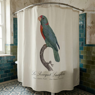 Le Perroquet Langlois by Jacques Barraband Shower Curtain