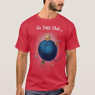 Le Petit Chat Cute Kitty Parody Cat in a Box T-Shirt
