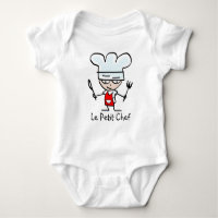 Le petit chef cartoon tshirt for kids and babies