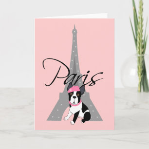 Le petit chien à Paris Card