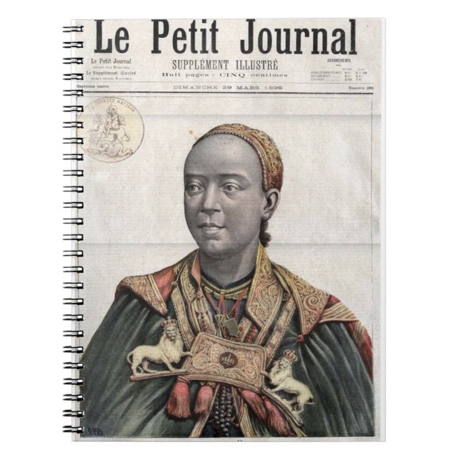 Le Petit Journal Ethiopian Empress Taytu Notebook (Front)
