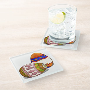 Le Petit Poule Easter DECOR 2 Glass Coaster