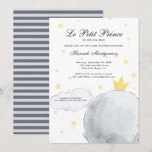 Le Petit Prince Baby Shower Invitation