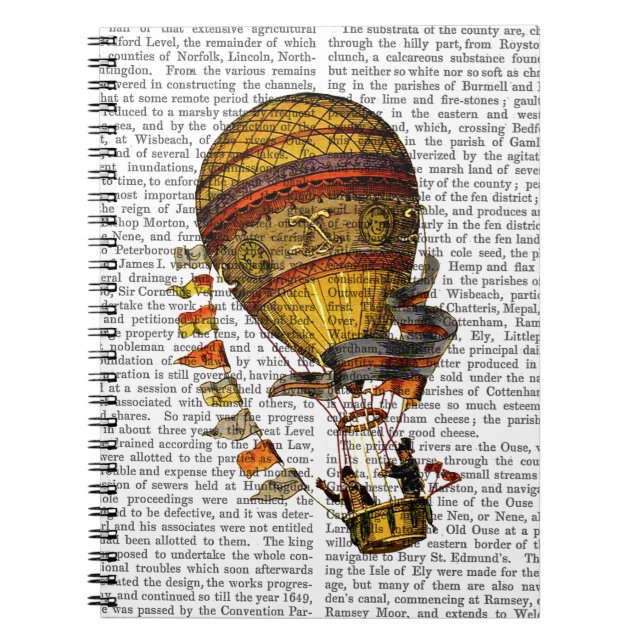 Le Pilote Hot Air Balloon Notebook (Front)