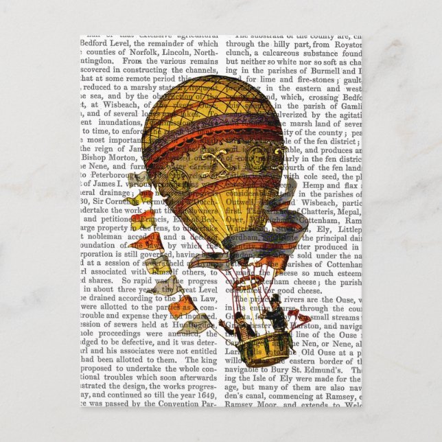 Le Pilote Hot Air Balloon Postcard (Front)