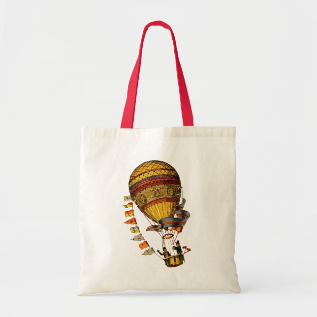 Le Pilote Hot Air Balloon Tote Bag (Front)