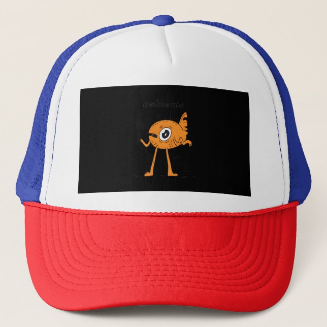 Le Poisson Steve Cute & Funny Trucker Hat (Front)