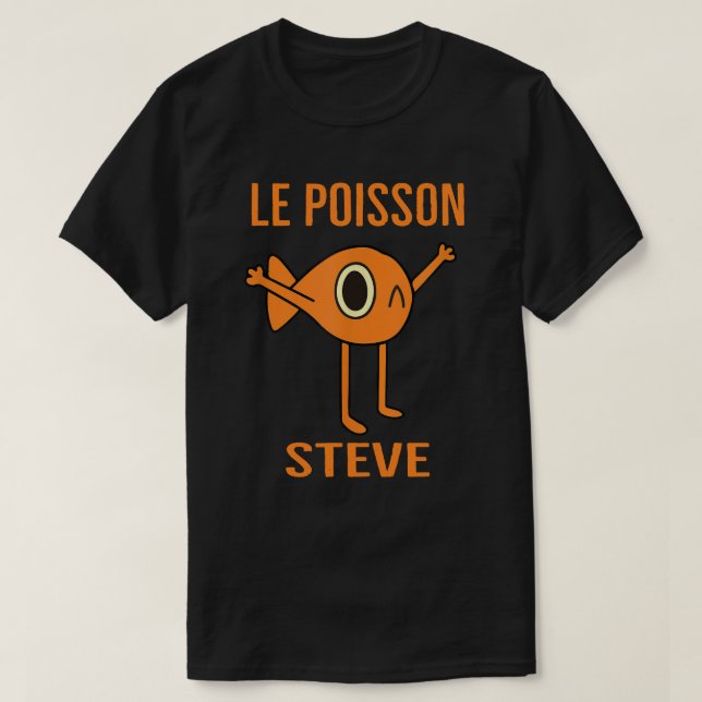 Le Poisson Steve Funny Fish  for Kids women Men T-Shirt (Design Front)