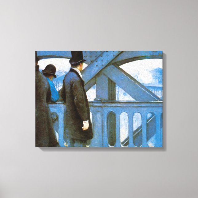 Le Pont de l'Europe by Gustave Caillebotte Canvas Print (Front)