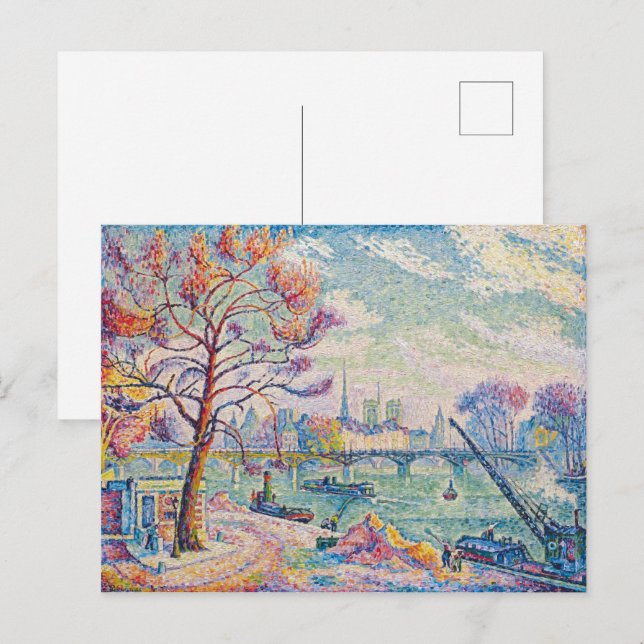 Le Pont Des Arts Paris | Paul Signac | Postcard (Front/Back)