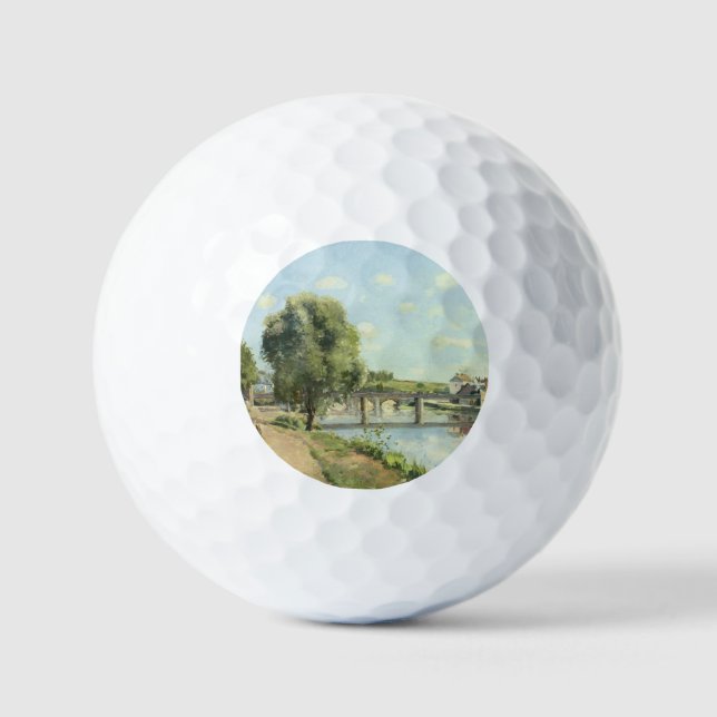 Le Pont Du Chemin De Fer Camille Pissarro   Golf Balls (Front)