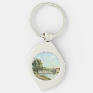 Le Pont Du Chemin De Fer Camille Pissarro   Key Ring