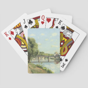 Le Pont Du Chemin De Fer Camille Pissarro Playing Cards