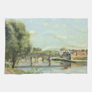 Le Pont Du Chemin De Fer Camille Pissarro   Tea Towel