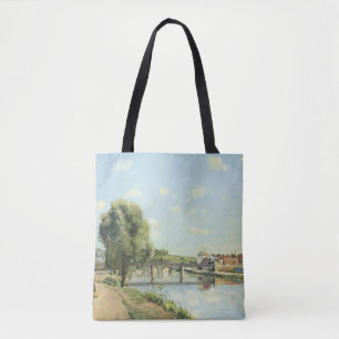 Le Pont Du Chemin De Fer Camille Pissarro Tote Bag