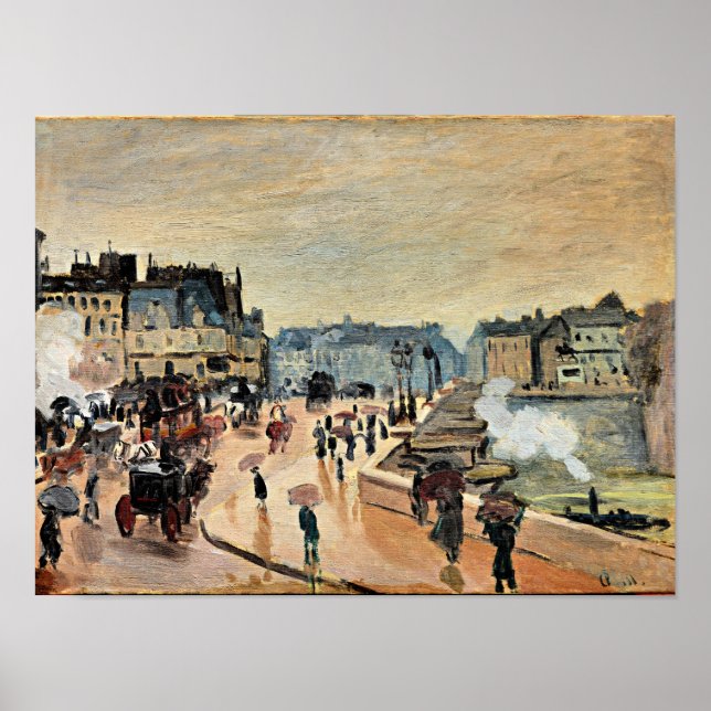 Le Pont Neuf by Claude Monet Poster (Front)