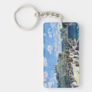 Le Pont-Neuf, Paris Pierre Auguste Renoir painting Key Ring