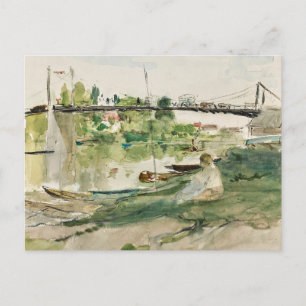 Le Pont sur l’Oise   Berthe Morisot Postcard