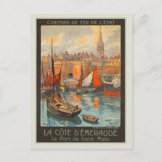 Le Port de Saint-Malo Postcard