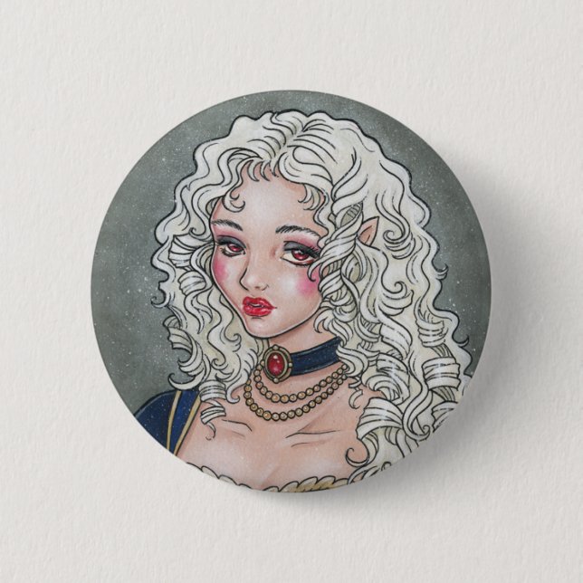 Le Portrait De La Vampiresse Gothic Button (Front)