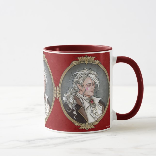 Le Portrait Du Vampire Gothic Mug (Right)