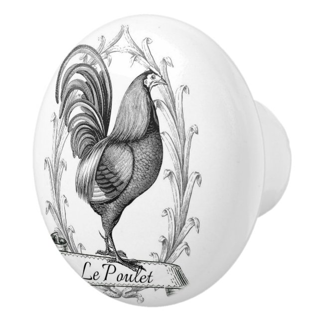 "Le Poulet" Ceramic Knob (Right)