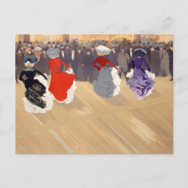 Le Quadrille au Moulin-Rouge | Louis Abel-Truchet Postcard (Front)