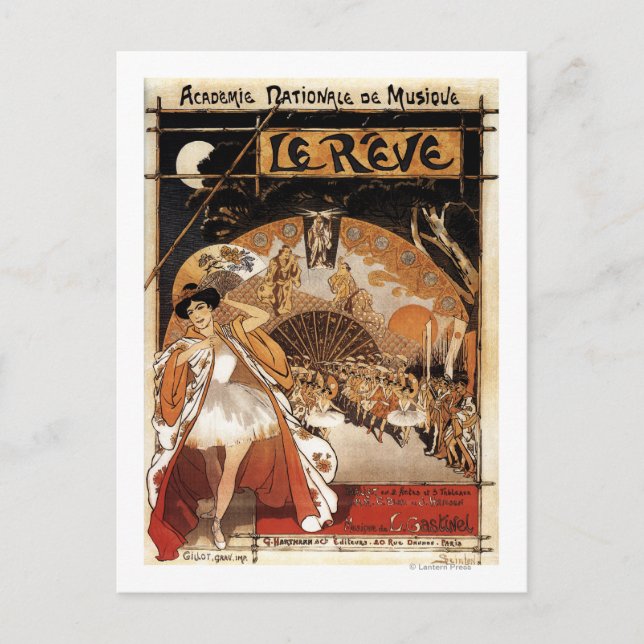 Le Reve Ballet Performance Opera House Postcard (Front)