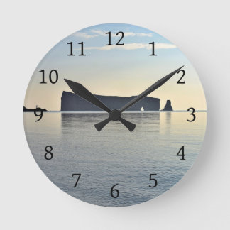 Le Rocher Perce Gaspesie Quebec Canada Round Clock