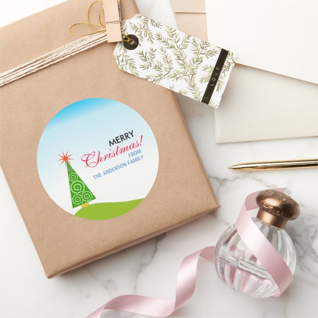 Le Sapin Classic Round Sticker (Gifting)