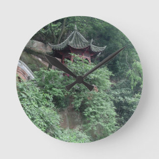 Le Shan Mountainside Buddhist Pavilion Round Clock