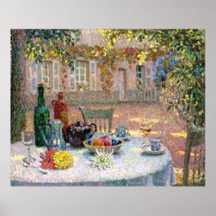 Le Sidaner: Table under Leaves in the Sun Poster