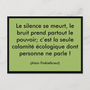 Le silence se meurt postcard