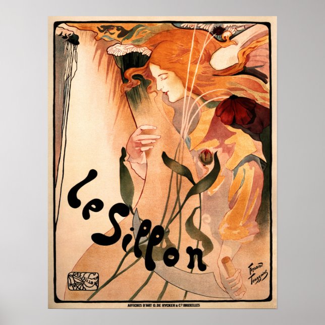 LE SILLON Libre Esthetique 1895 Fernand Toussaint Poster (Front)