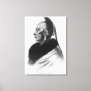 Le Soldat du Chene, an Osage Chief Canvas Print