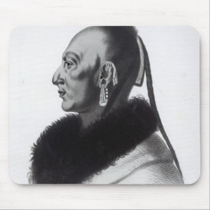 Le Soldat du Chene, an Osage Chief Mouse Mat