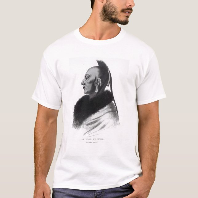 Le Soldat du Chene, an Osage Chief T-Shirt (Front)