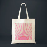 Le Soleil 01 Sun Pink Sunshine Tote Bag<br><div class="desc">Sun Print – Pink – Sunshine,  Modern Abstract Geometric Sunrise – Le Soleil.</div>