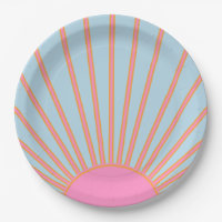 Le Soleil 02 Retro Sun Pink And Blue Sunshine