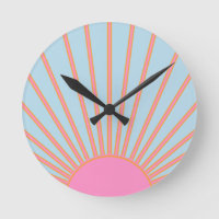 Le Soleil 02 Retro Sun Pink And Blue Sunshine