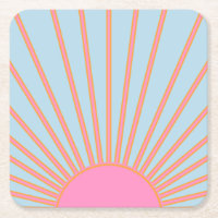 Le Soleil 02 Retro Sun Pink And Blue Sunshine