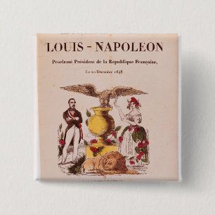 Le Suffrage Universel 15 Cm Square Badge