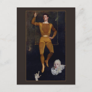 Le Trapeziste et le Clown by Charles Giron Postcard