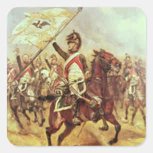 'Le Trophee', 1806, 4th Dragoon Regiment, 1898 Square Sticker