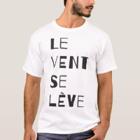 Le Vent Se Leve - Black T-Shirt