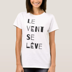Le Vent Se Leve - Black T-Shirt