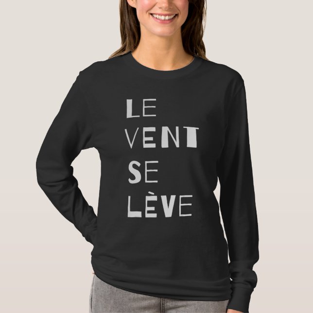 Le Vent Se Leve  White T-Shirt (Front)